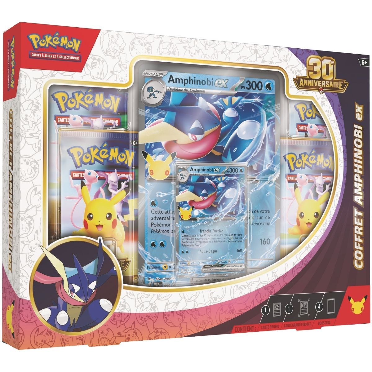 Coffret Pokémon 30e Anniversaire Amphinobi-ex