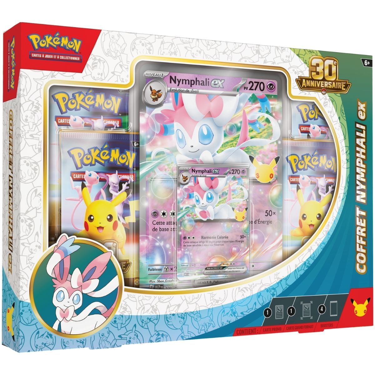 Coffret Pokémon 30e Anniversaire Nymphali-ex