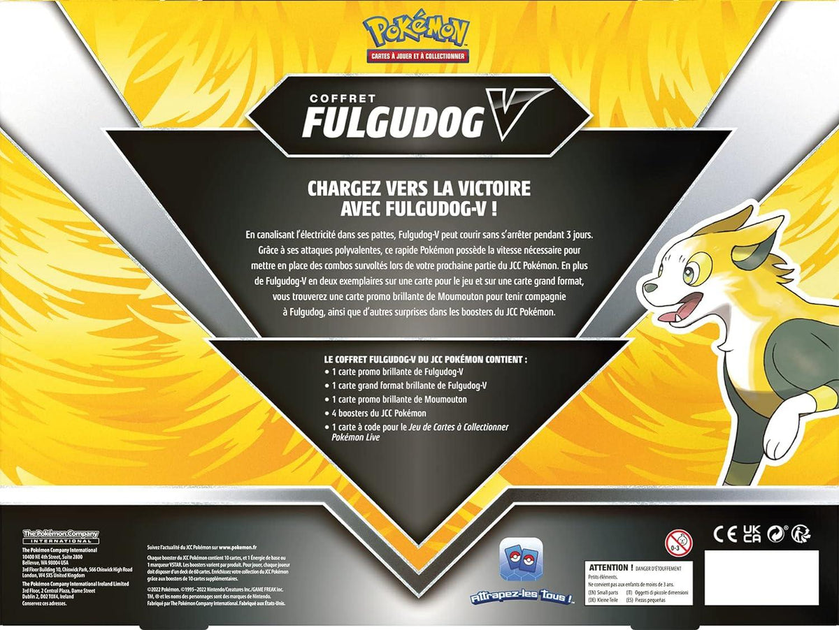 Coffret Pokémon Fulgudog-V contenu