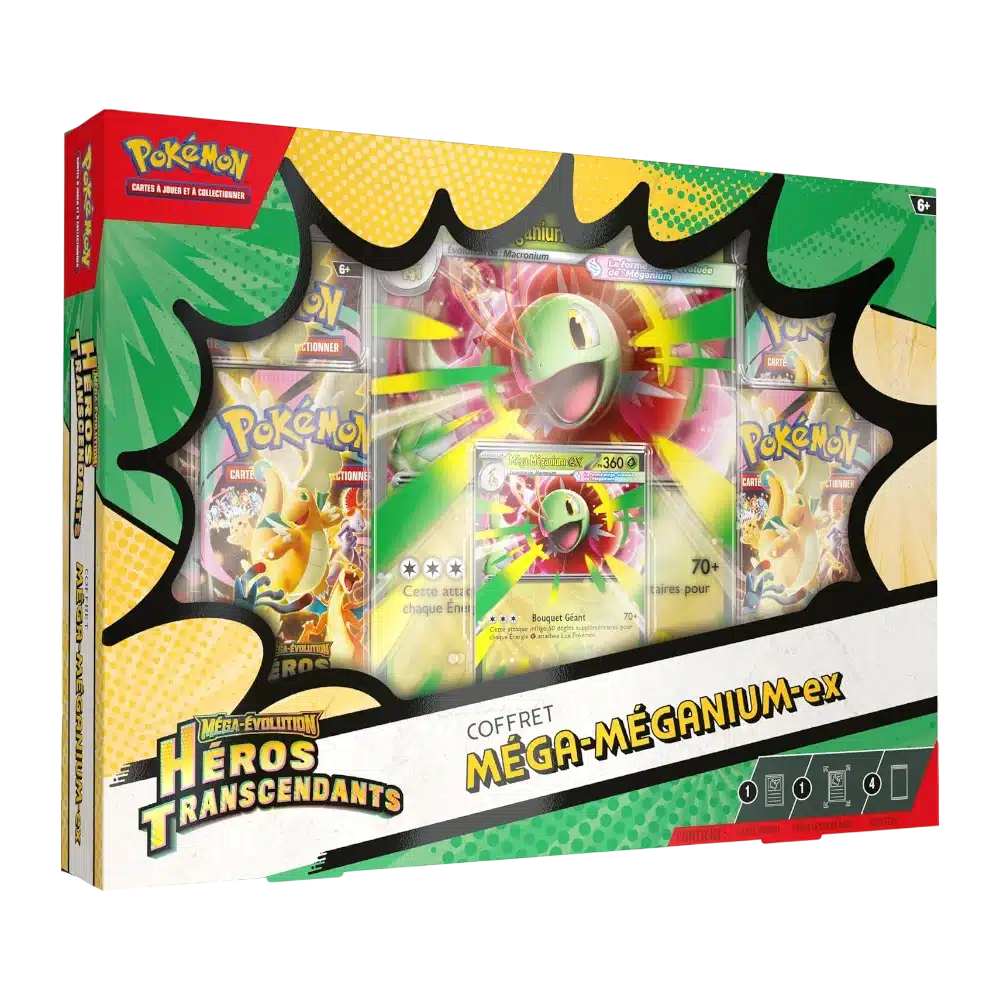 Coffret Méga-Méganium-ex Héros Transcendants ME2.5 français